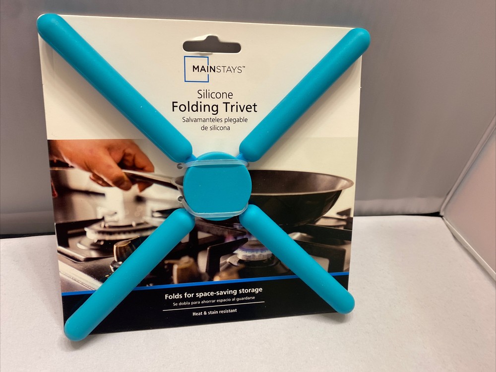 Folding Trivet Silicone No Slip Space Saver
