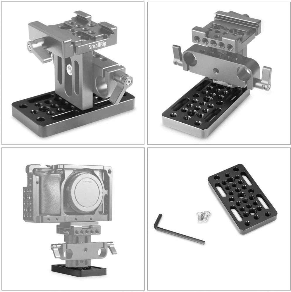SmallRig Cheese Plate Multi-Function Mounting Plate with 1/4"& 3/8" Threads 1598