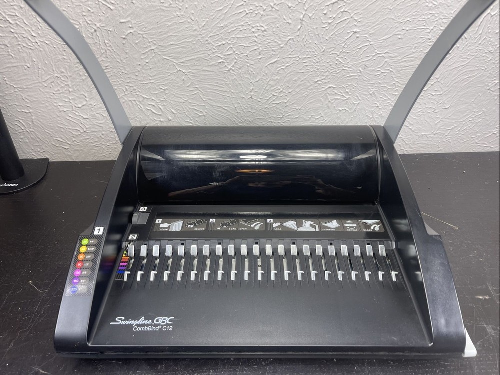 GBC CombBind C12 Binding Machine 12 Sheet Punch & 200 Sheet Binding Capacity