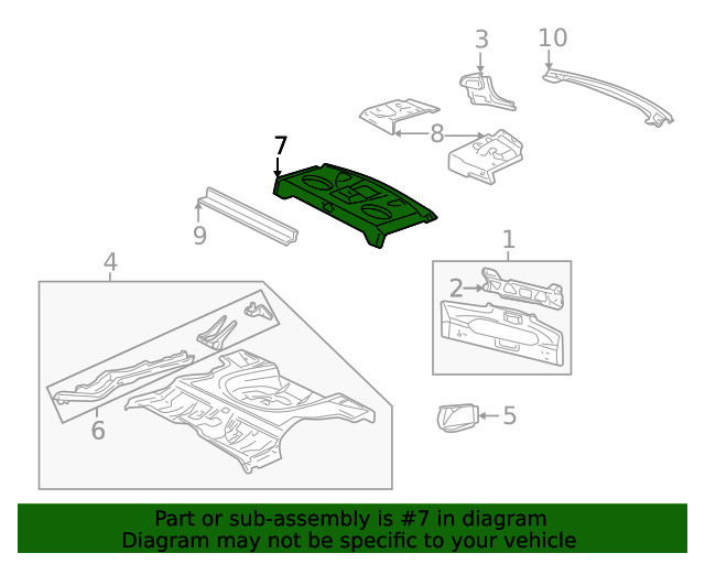Genuine GM Package Tray 22636364