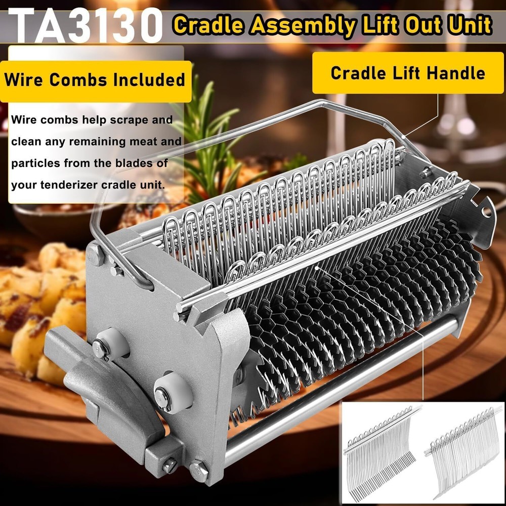 For Biro Pro 9 Tenderizer Cradle Assembly Complete With Combs and Lock TA3130