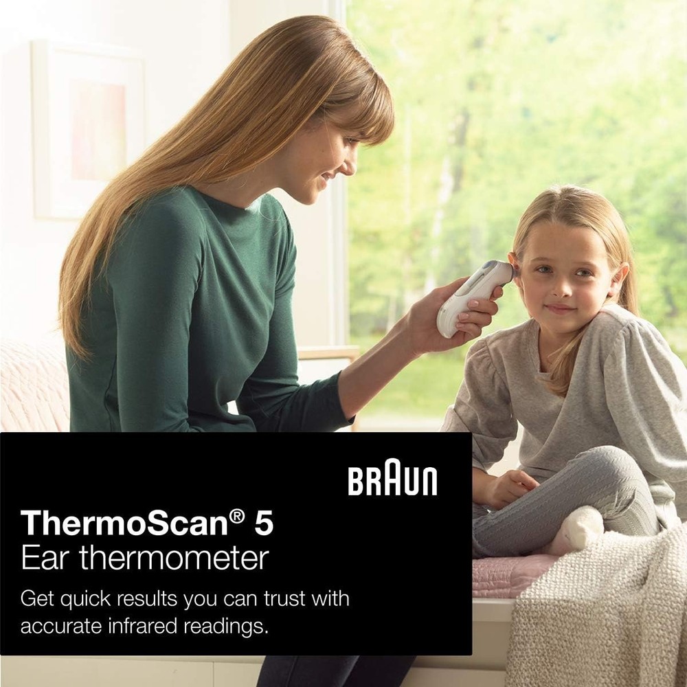 Digital Ear Thermometer with Stability Indicator and Display