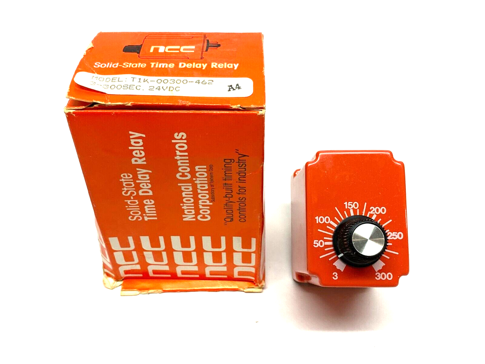 NCC National Controls Corp T1K-00300-462 Solid-State Time Delay Relay 3-300sec