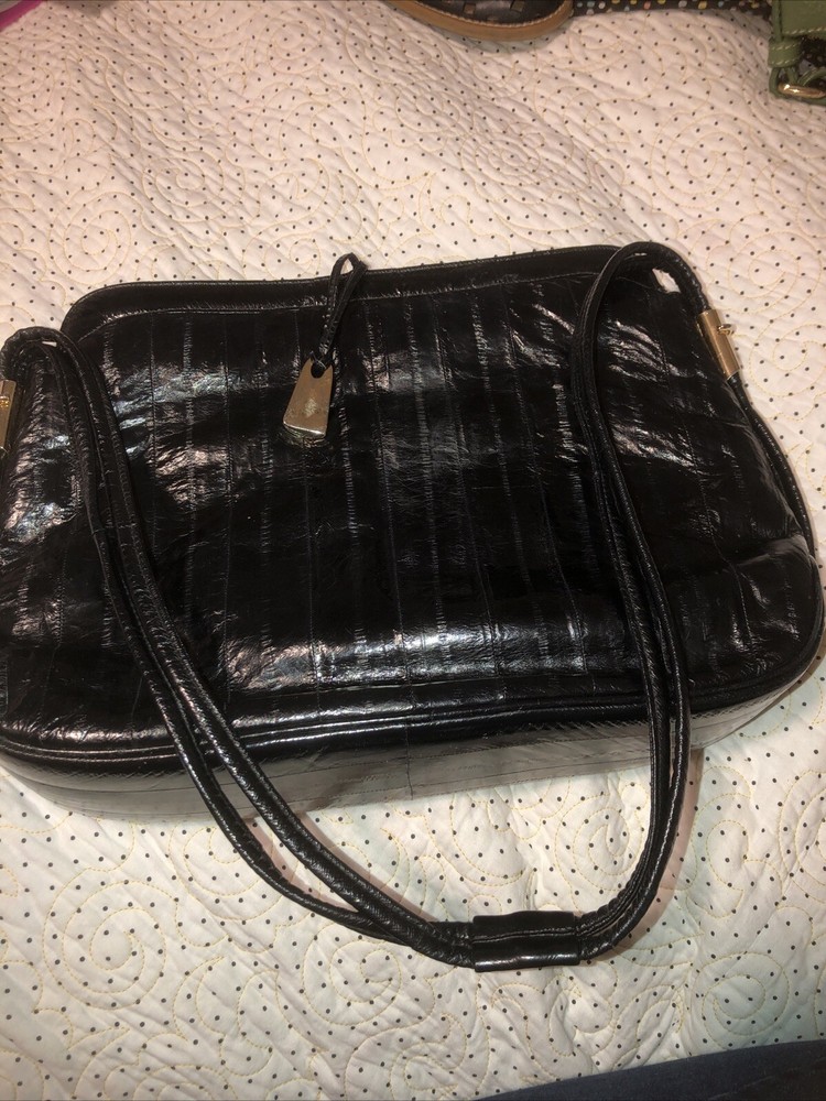Vintage Black Eel Skin Purse