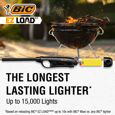 BIC EZ LOAD Lighter, Reloadable Multi Purpose Lighter, 2-Pack (Colors May Vary)
