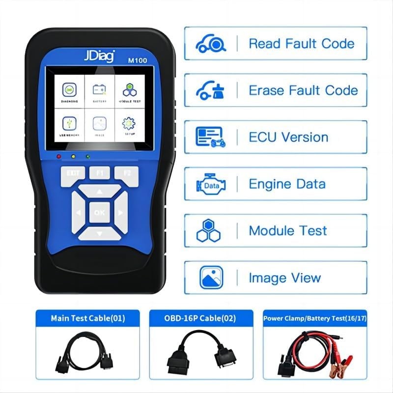 JDIAG M100 Full Version Motorcycle Diagnostic Tool Professional Moto Scanner