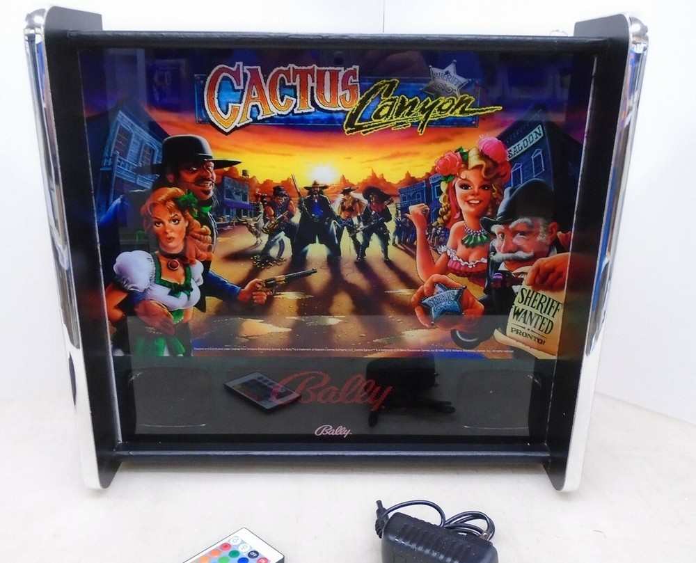 Bally Cactus Canyon Pinball Head LED Display light box