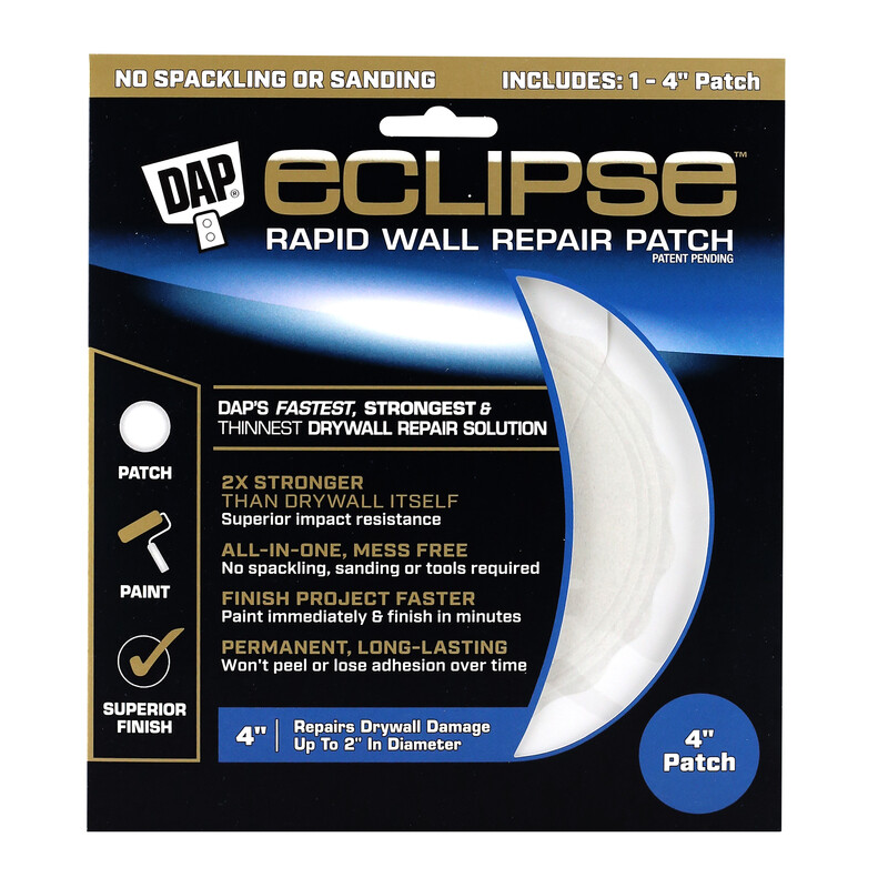 ECLIPSE 7079809163 Eclipse Rapid Wall Repair Patch 4" Clear