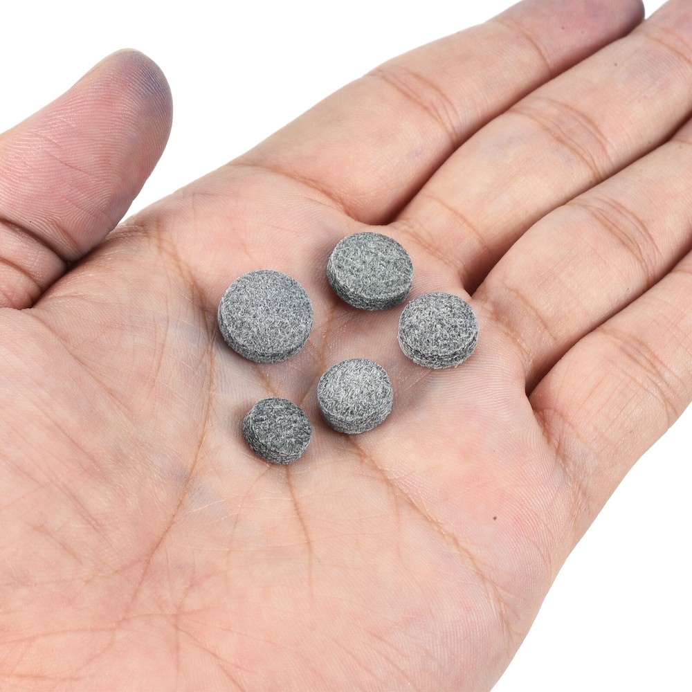 9/10/11/12/13mm Billiard Stick Tips, 25pcs Replacement Tips, Grey