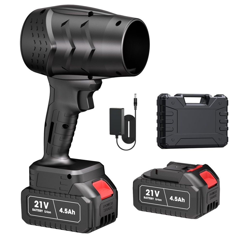 Electric Mini Leaf Blower, Powered Handheld Blower Leaf, Adjustable Black
