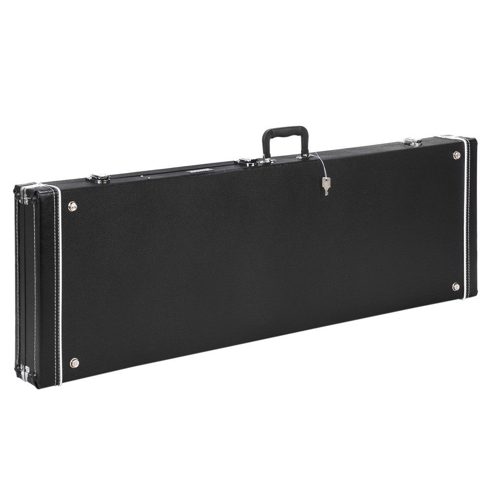 Hard Case Flat Black Grade Electric Guitar Square