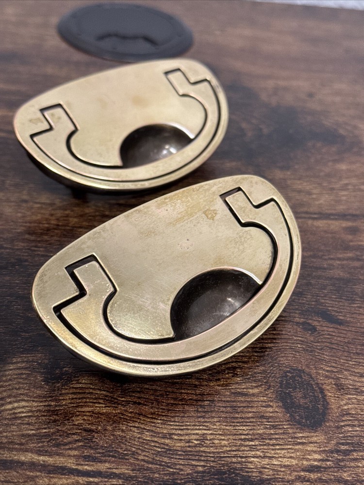 Drexel Passage Drawer Pulls 4 Handles Campaign Brass KBC N-16827 Replacement