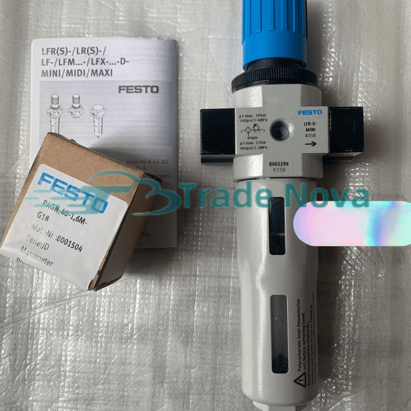 1PC Original FESTO LFR-3/8-D-MINI-MPA 8002296 Pressure reducing valve