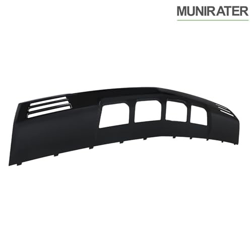 Front Bumper Lower Valance Skid Plate Black Plastic Replacement for Silverado