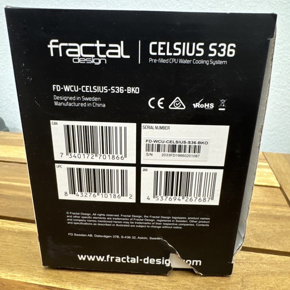 Fractal Design Celsius S36 CPU Water Cooling System