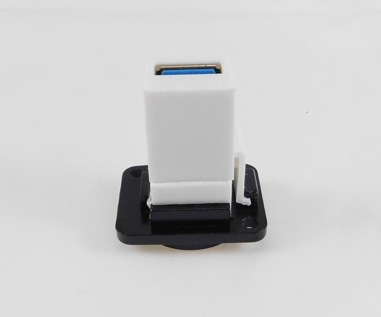 (2 PACK) PROCRAFT LY-409 USB 3.0 Feed-Thru D Type panel mount metal connector