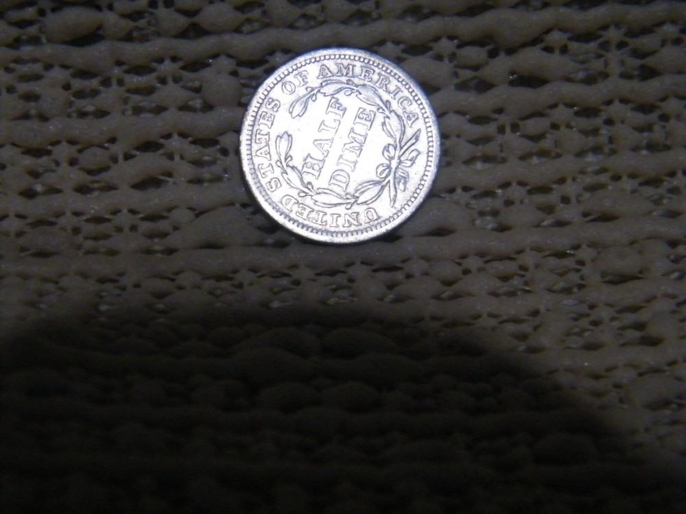 1852 Silver Seated Liberty Half Dime Middle Grade bh3