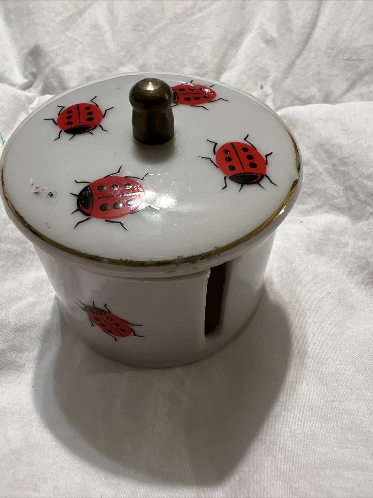 Vintage ladybug stamp holder