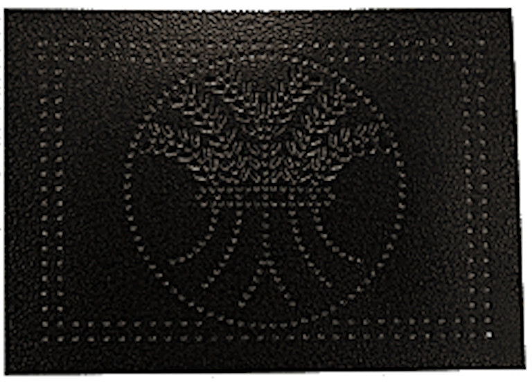 (5 Pack) Pie Safe Tin - Horizontal Wheat Pattern - Hammered Antique Bronze (STL-