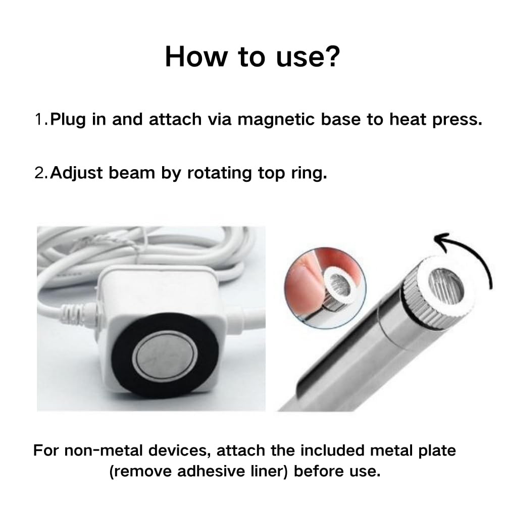 Heat Press Laser Alignment System, Laser Positioning Tool for TShirt & Hat Pr...
