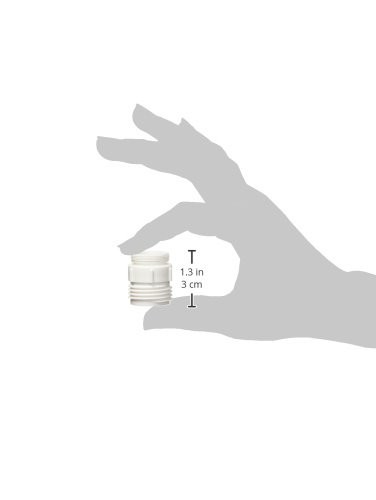 Python Faucet Adapter For No Spill Clean And Fill System 1.3 Inch White Plastic