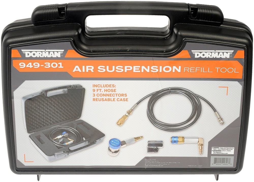 DORMAN 949-301 Nitrogen Suspension Refill Tool For Select 11-21 Jeep Ram Models