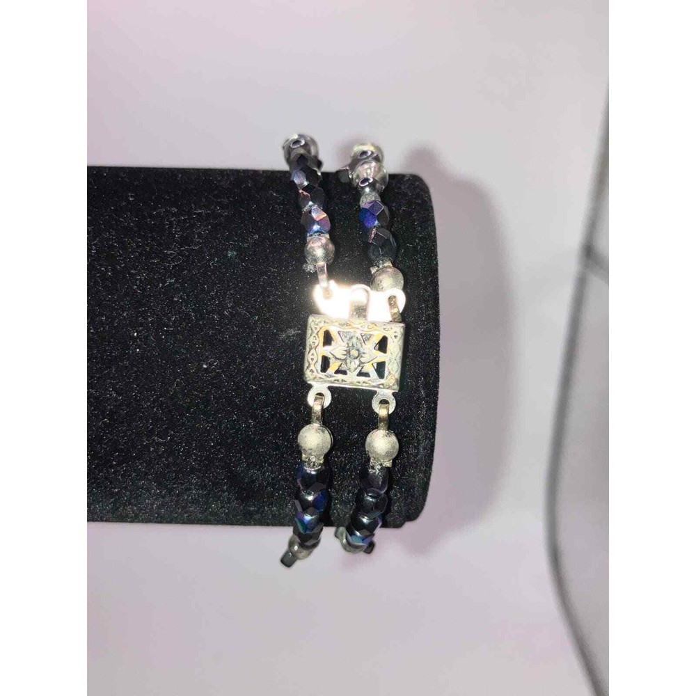 Double-Layer Translucent Colored Beads and Stars Bracelet!