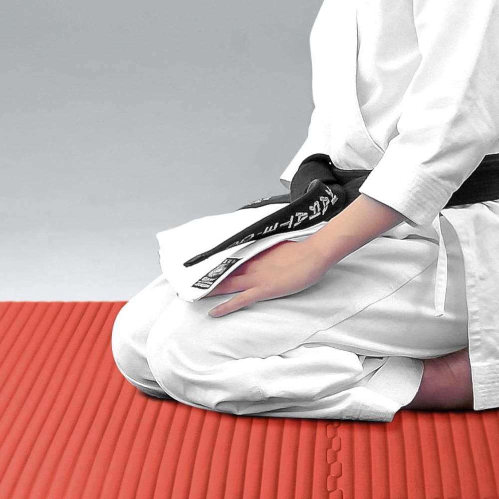 3/4 Inch Thick Martial Arts EVA Foam Exercise Mat, Tatami Pattern, Interlocking