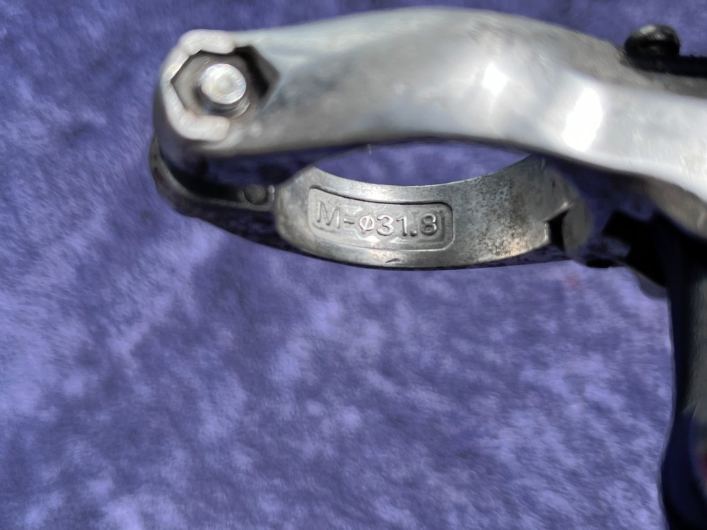 Vintage Shimano Deore XT FD-M738 Front Derailleur Bottom Pull 31.8mm MTB