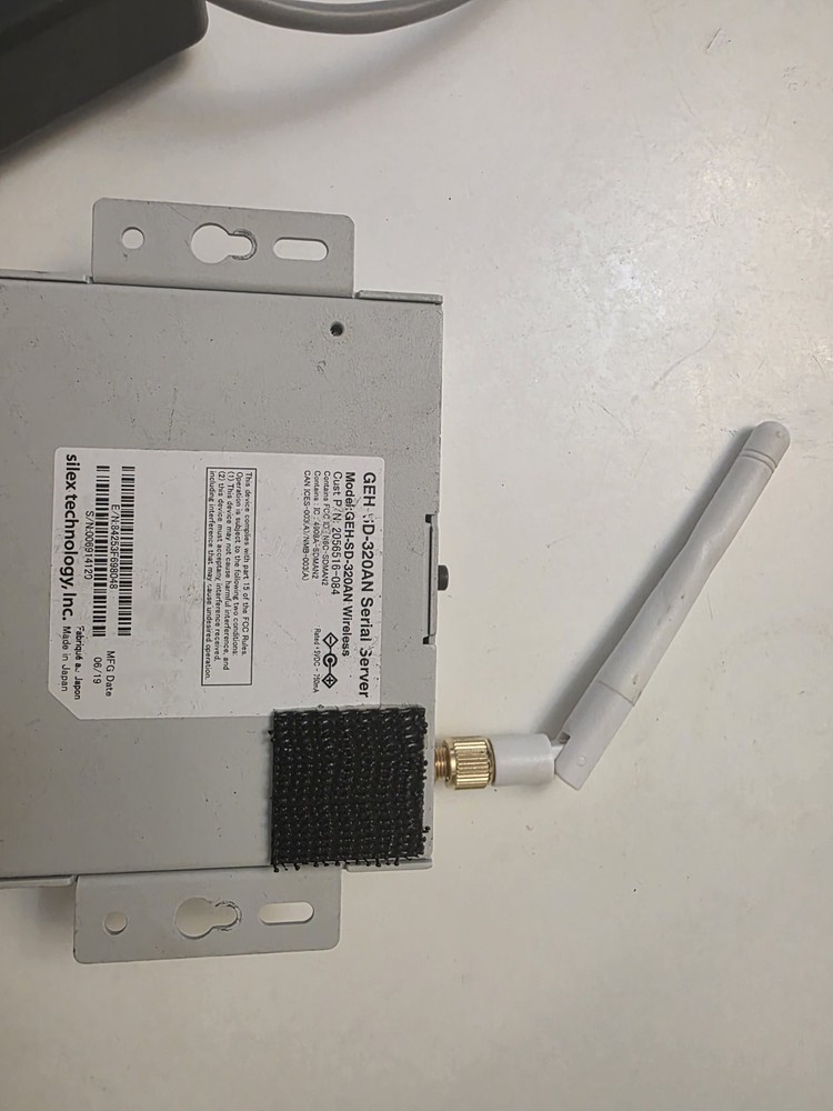 SILEX TECHNOLOGY GEH-SD-320AN WIRELESS SERIAL SERVER GE