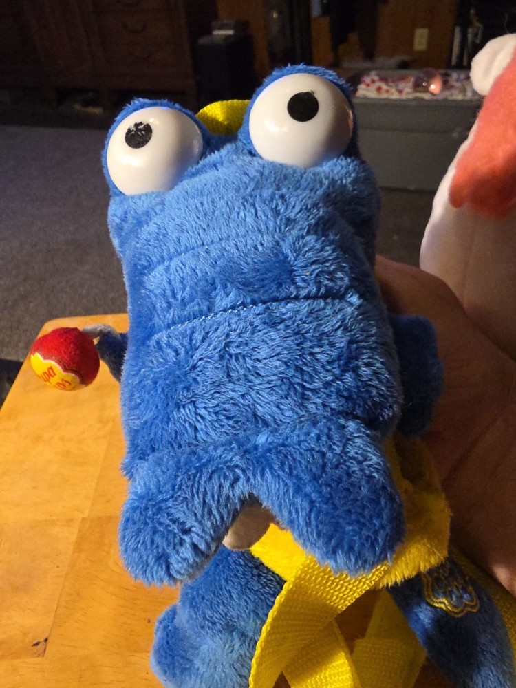 Rare Blue Alligator Chupa Chup Plush Backpack