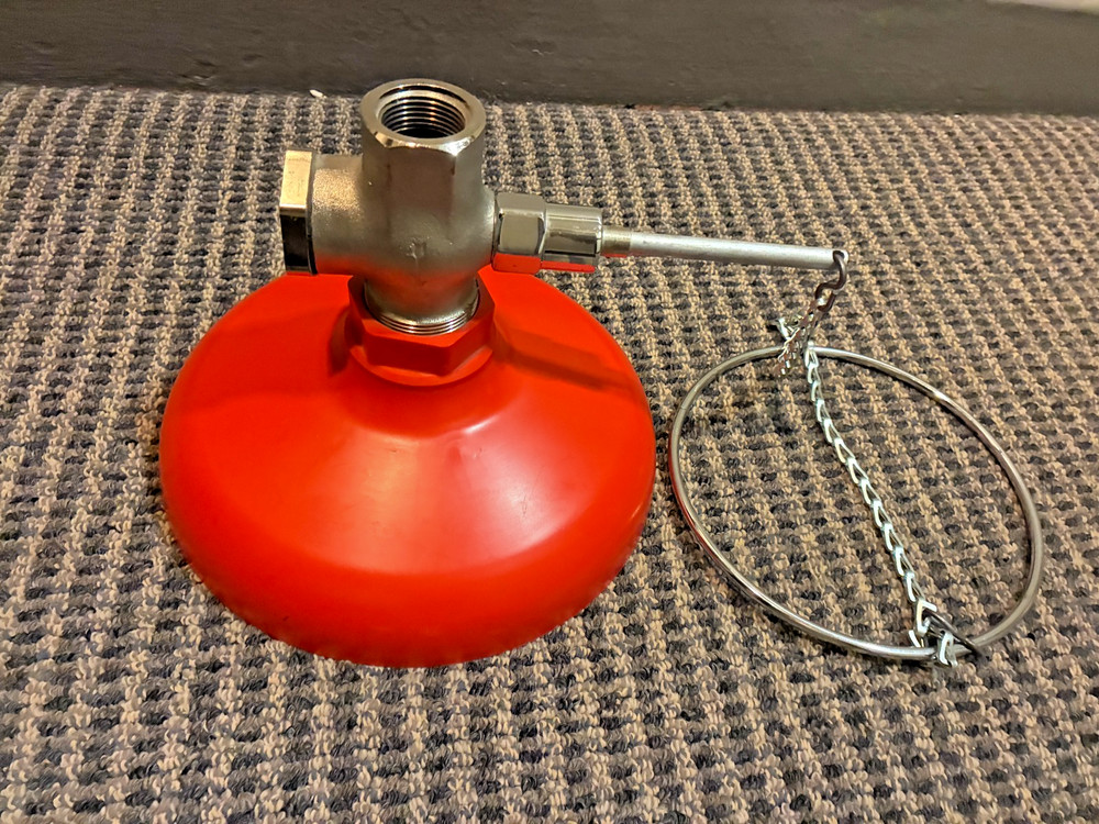 Emergency Shower head with valve and pull cord
