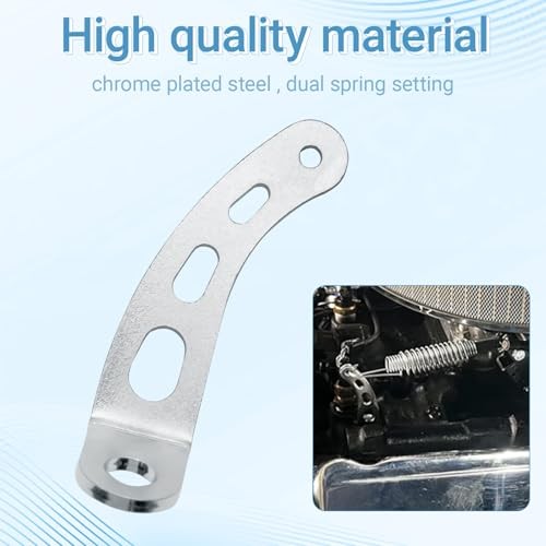 4708 Throttle Return Spring Bracket, Chrome ,Carburetor Throttle Return Spring