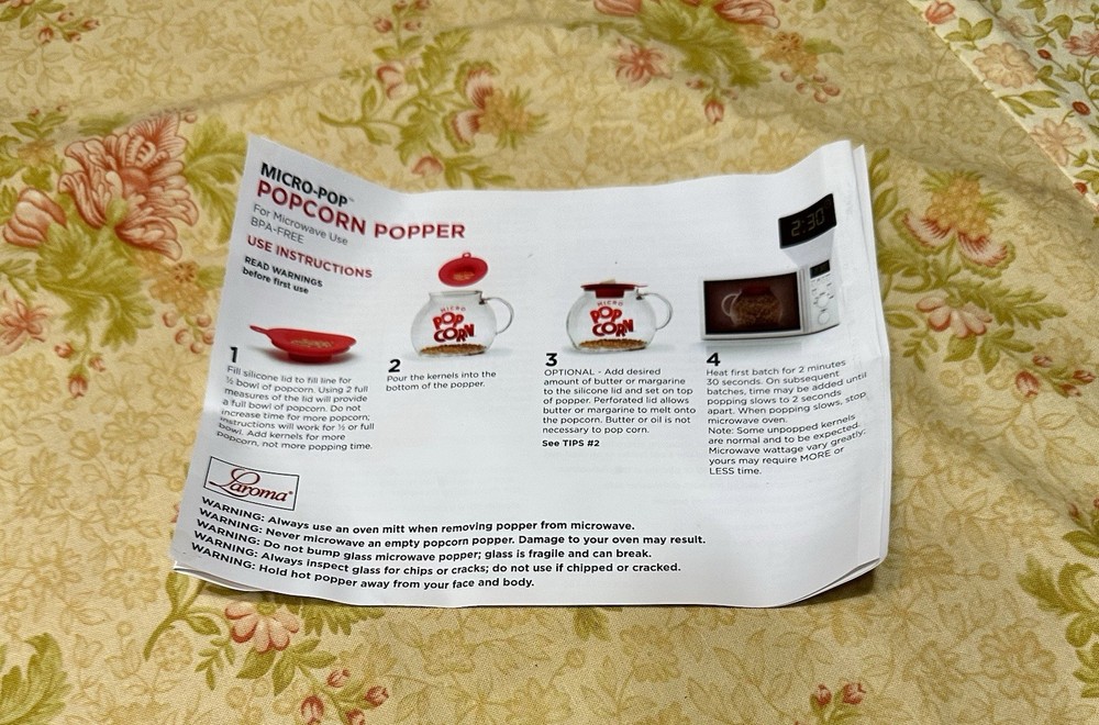 Laroma Micro 3 Quart Popcorn Popper With Box
