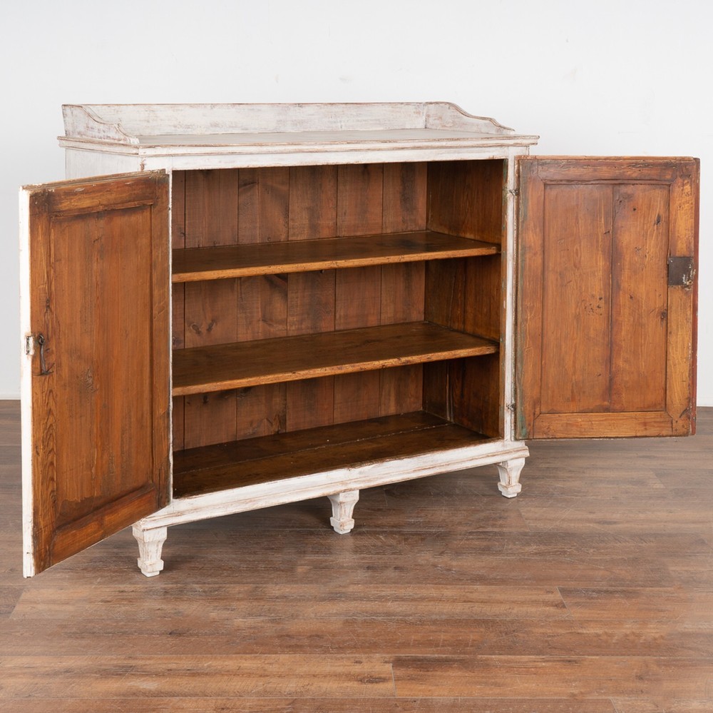 White Painted Gustavian Sideboard, Sweden circa 1820-40