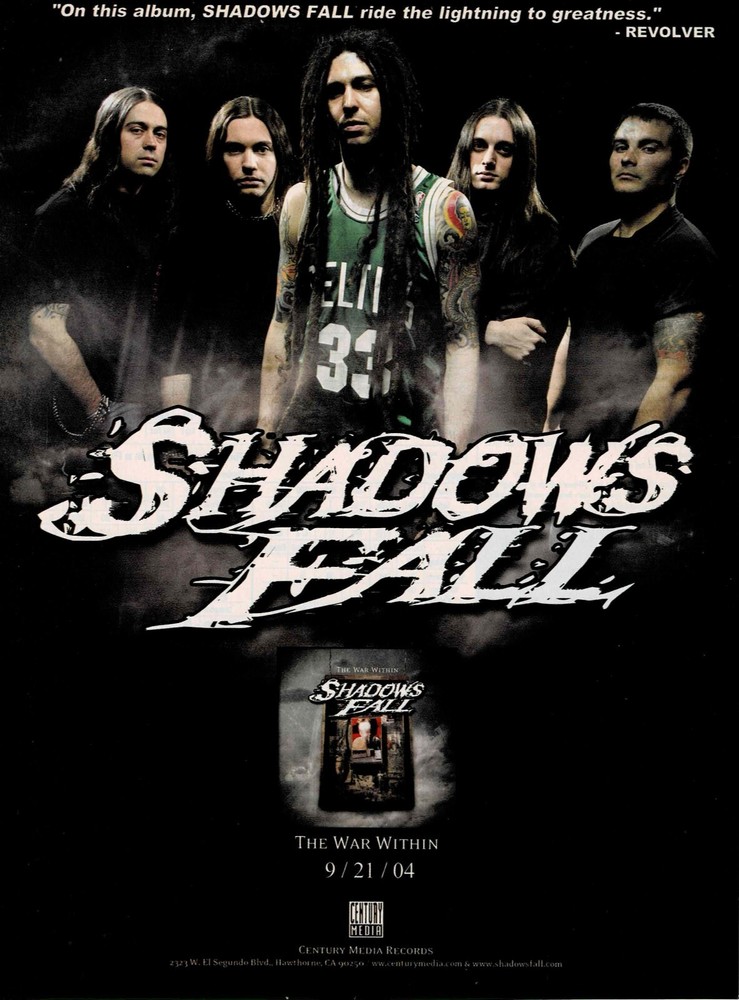 SHADOWS FALL - The War Within - 2004 Promo Print Ad