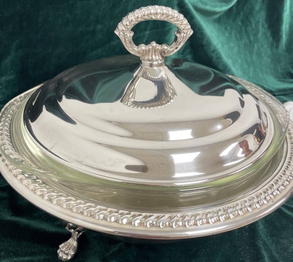 Vintage The Sheffield Silver, Silver-plated Bowl with Lid