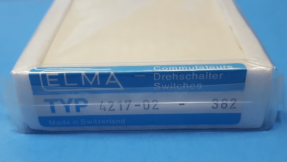 SELECTOR SWITCH, 4217-02 , ELMA, Switch housing, shorting