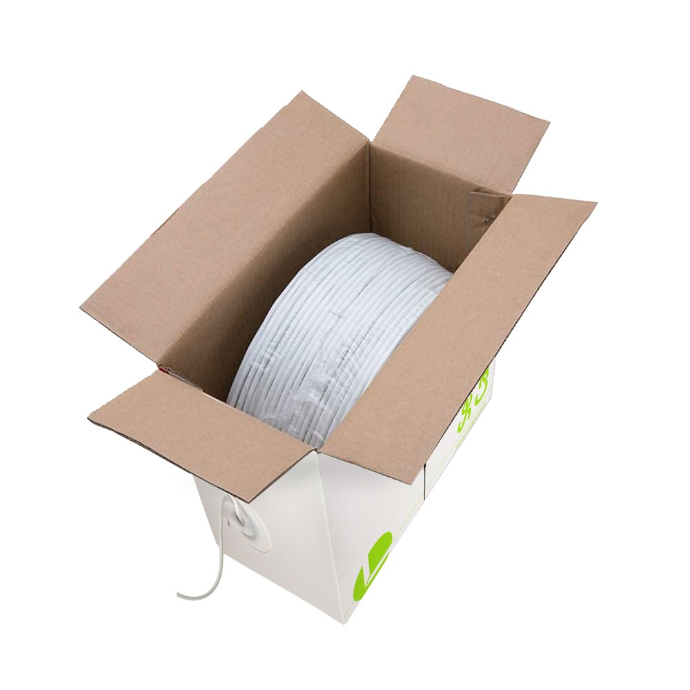 Security Wire Burglar Alarm 22/4 Cable 1000FT Solid White 1000' Speaker Cable