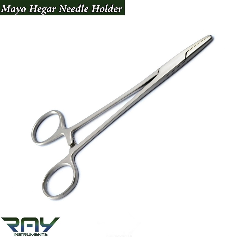 Body Piercing Forceps Veterinary Mayo Hegar Needle Holder Locking Plier Suturing