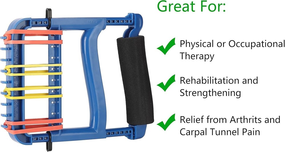 Hand Exerciser,Strength Training Grip Strengthener for Physcial Therapy,Blue
