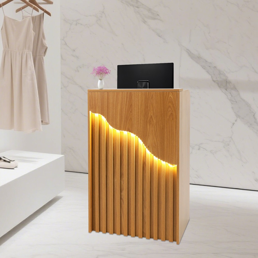 Modern Reception Desk Reception Desk for Checkout Reception Counter 60cm
