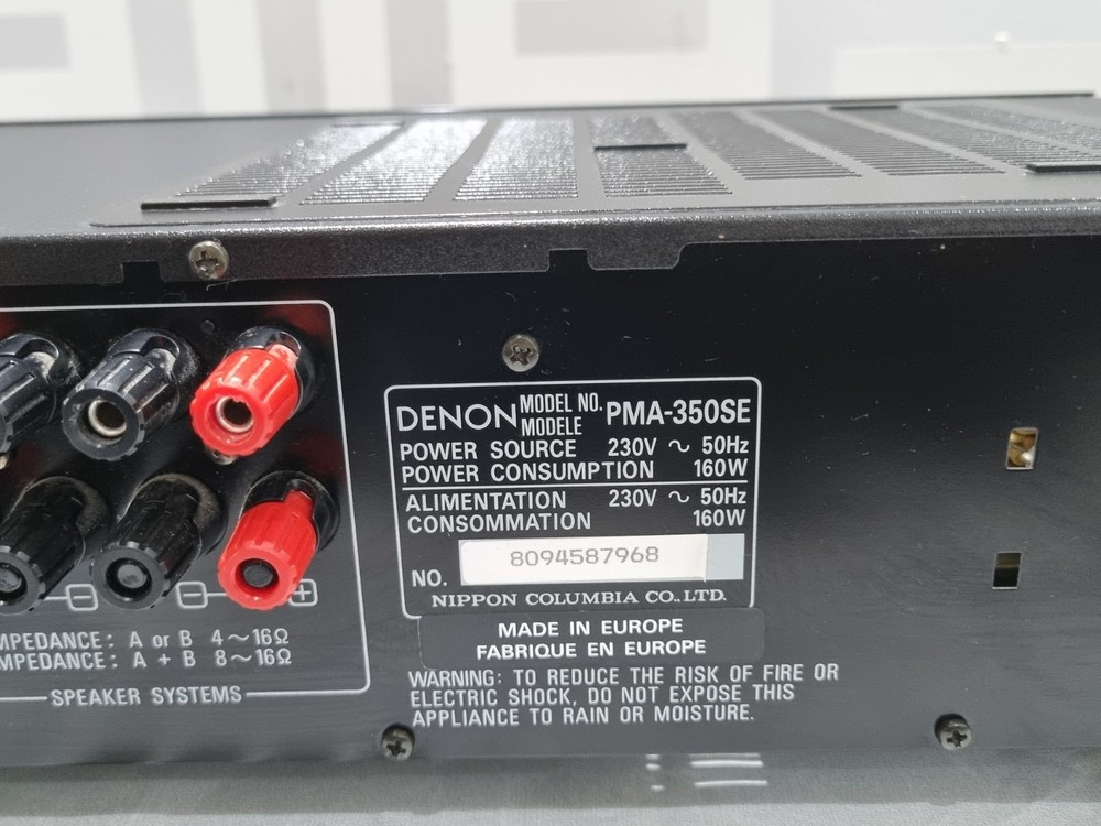 Denon PMA-350SE Precision Audio Component/integrated Amplifier With Remote.