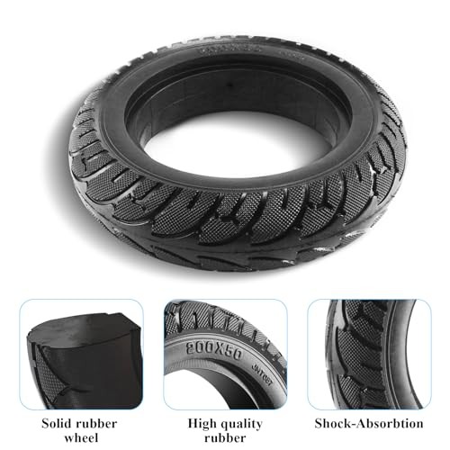 200x50 8"x2" Scooter Wheel Solid Tire Electric Scooter Front Solid Non 1