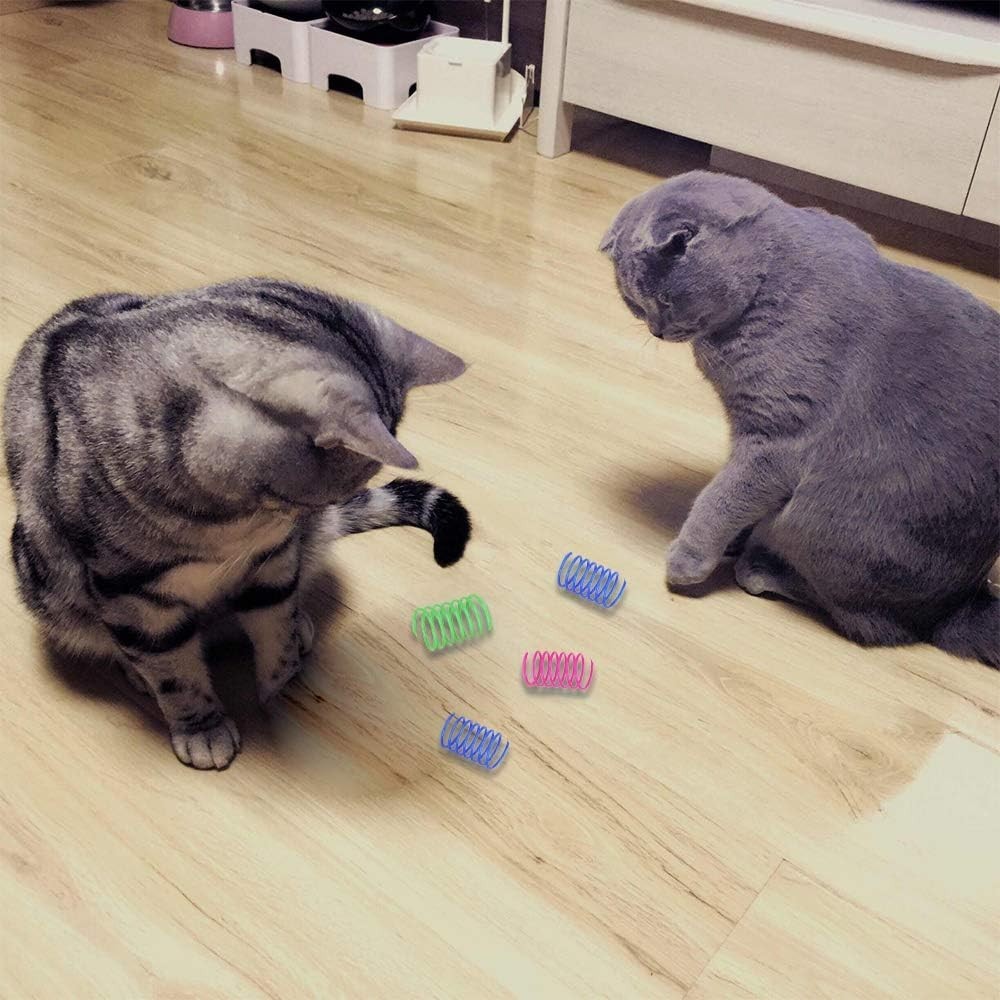 Interactive Cat Spiral Creative Spring Toy to Kill Time and Keep Fit, Sturdy ...
