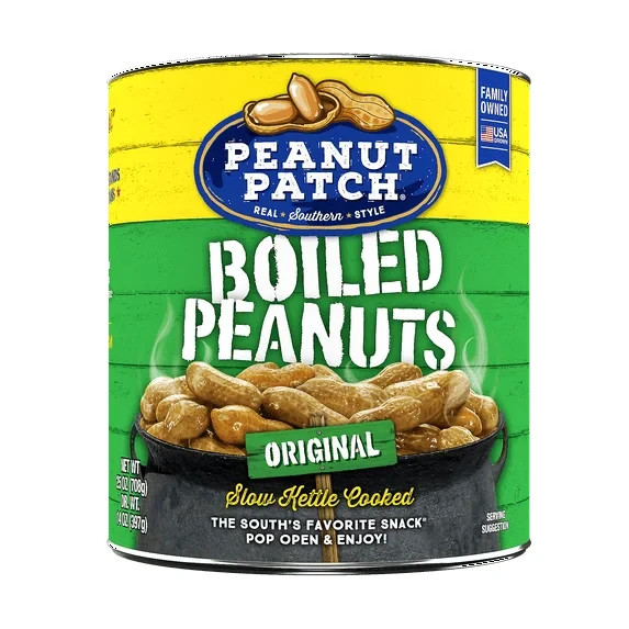 Peanut Patch Boiled Peanuts, 25oz (2 Original and 2 Hot & Spicy)
