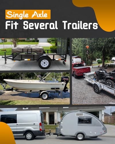 Trailer Leaf Spring Kit 3500lb Single Trailer Axle 4 Leaf Spring Kit with U
