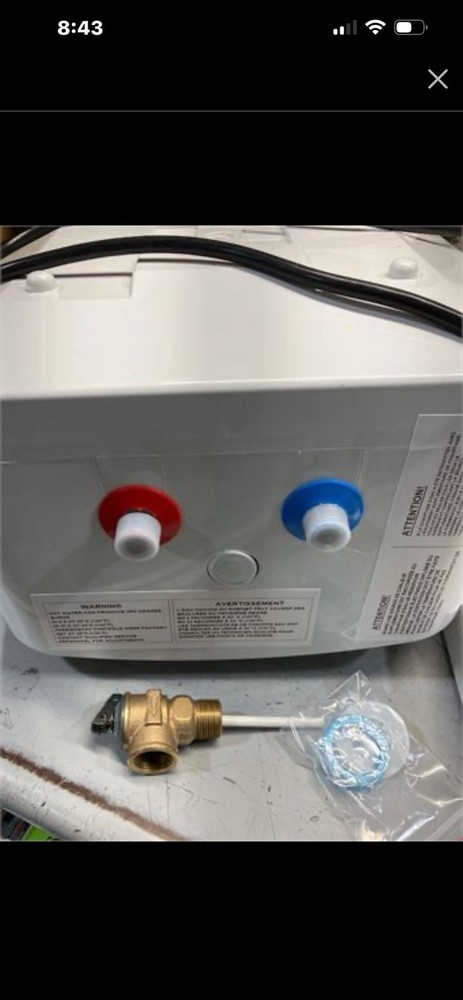 BN-LINK 2.7 Gallon Mini-Tank Water Heater, Under Sink Water Heater 120V 1440W