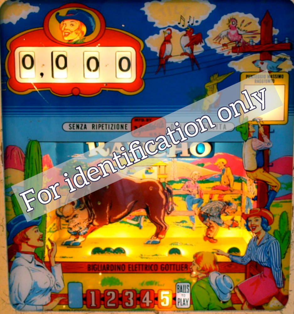 1966 Gottlieb Rancho Pinball Machine Rubber Ring Kit