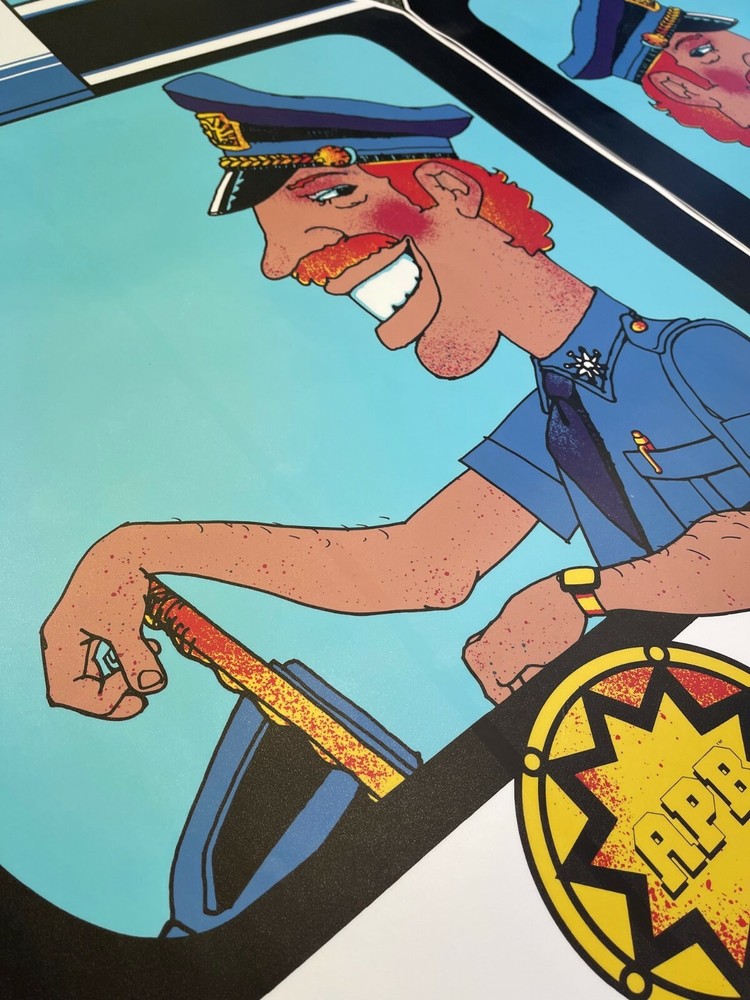 APB Side Art - Arcade Video Game - A.P.B. Atari Dedicated Cab
